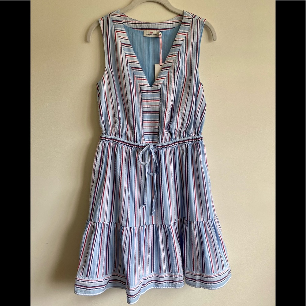 Vineyard Vines striped Seersucker Dress XXS